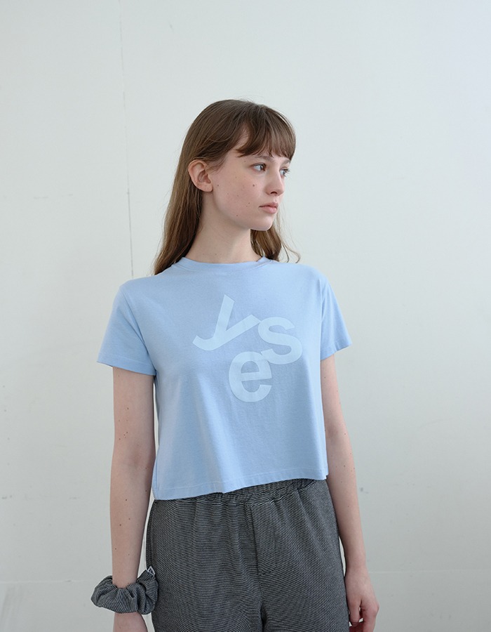 ENZO BLUES) YES T-shirt (Sky Blue)