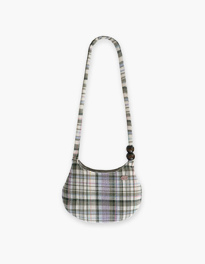 Colocynth) Baby Bowl Bag Soft Check Green 재입고