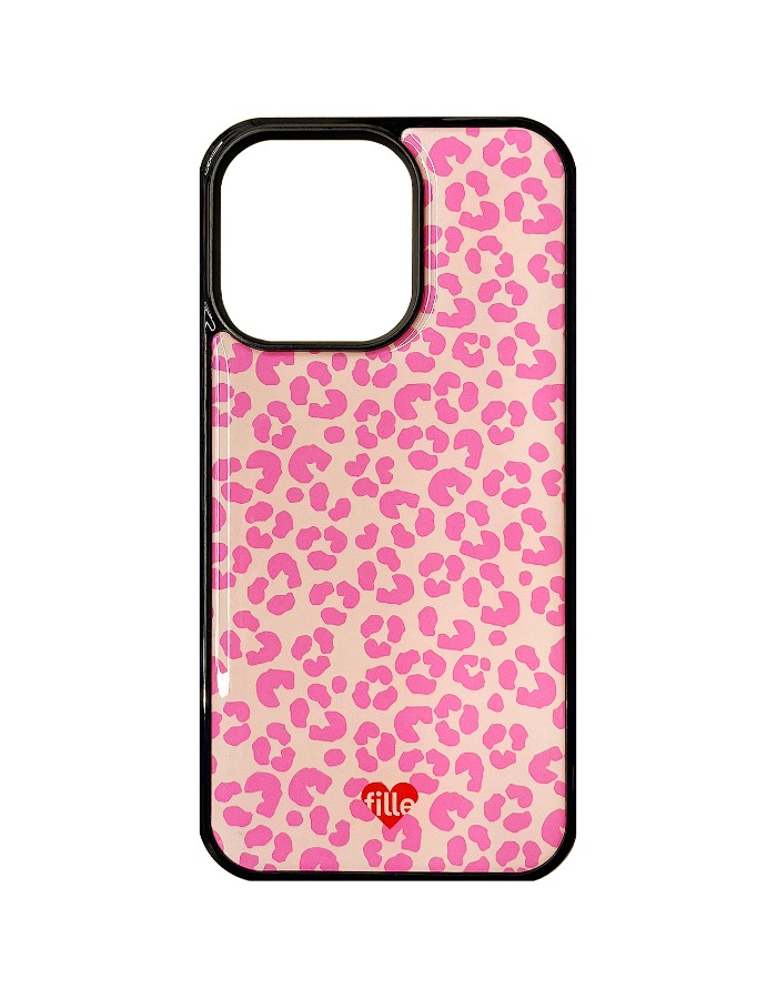 fille) 에폭시 Flower iPhone Case - Hot Pink